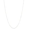 CHARMING 34" BEADED NECKLACE SILVER