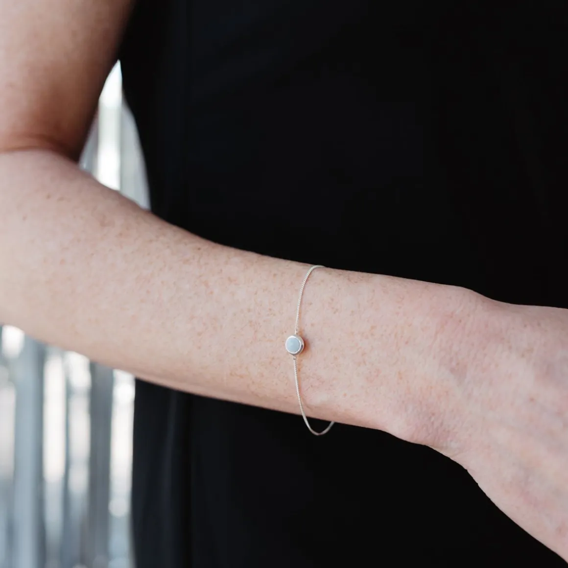 DAINTY LEGACY BRACELET - ARCTIC BLUE OPAL