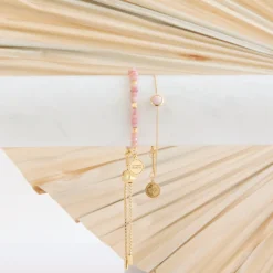 DAINTY LEGACY BRACELET - PINK OPAL & GOLD
