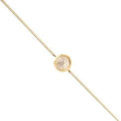 DAINTY LEGACY BRACELET - WHITE TOPAZ & GOLD