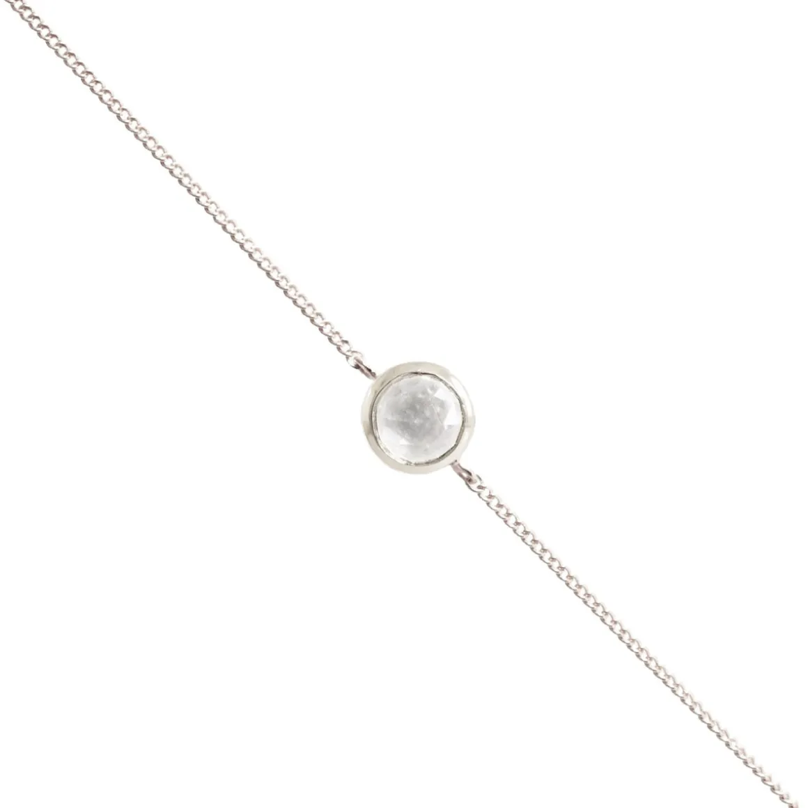 DAINTY LEGACY BRACELET - WHITE TOPAZ & SILVER