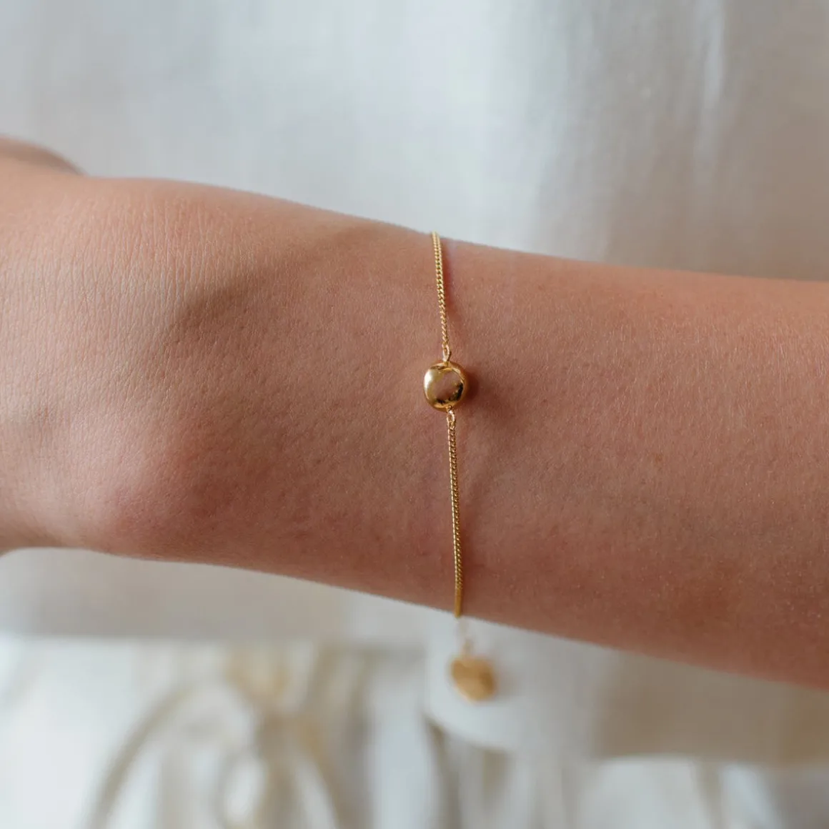 DAINTY LEGACY BRACELET - WHITE TOPAZ & SILVER