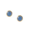 DAINTY LEGACY STUDS - DENIM BLUE ONYX