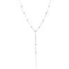 DAINTY RADIANT LARIAT NECKLACE - CUBIC ZIRCONIA