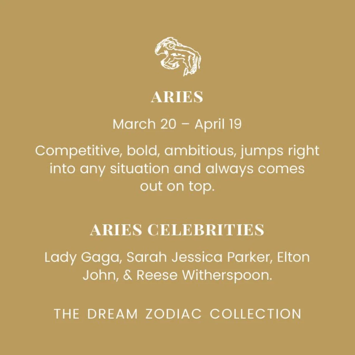 DREAM ARIES MEDALLION