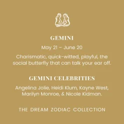 DREAM GEMINI CRYSTAL CHARM