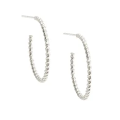 FEARLESS CABLE LINK HOOPS - SILVER