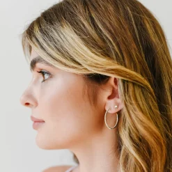 FEARLESS CABLE LINK HOOPS - SILVER