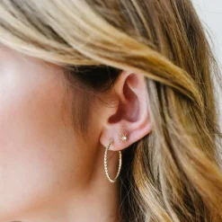FEARLESS CABLE LINK HOOPS - SILVER