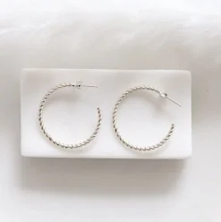 FEARLESS CABLE LINK HOOPS - SILVER