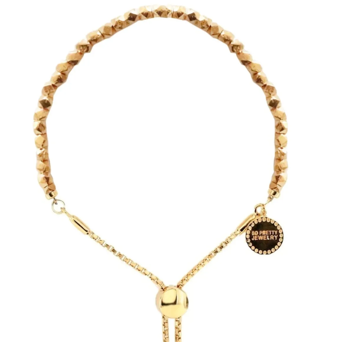 FEARLESS NUGGET ADJUSTABLE BRACELET - GOLD