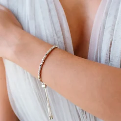FEARLESS NUGGET ADJUSTABLE BRACELET - SILVER