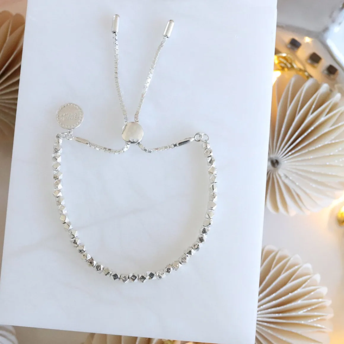 FEARLESS NUGGET ADJUSTABLE BRACELET - SILVER