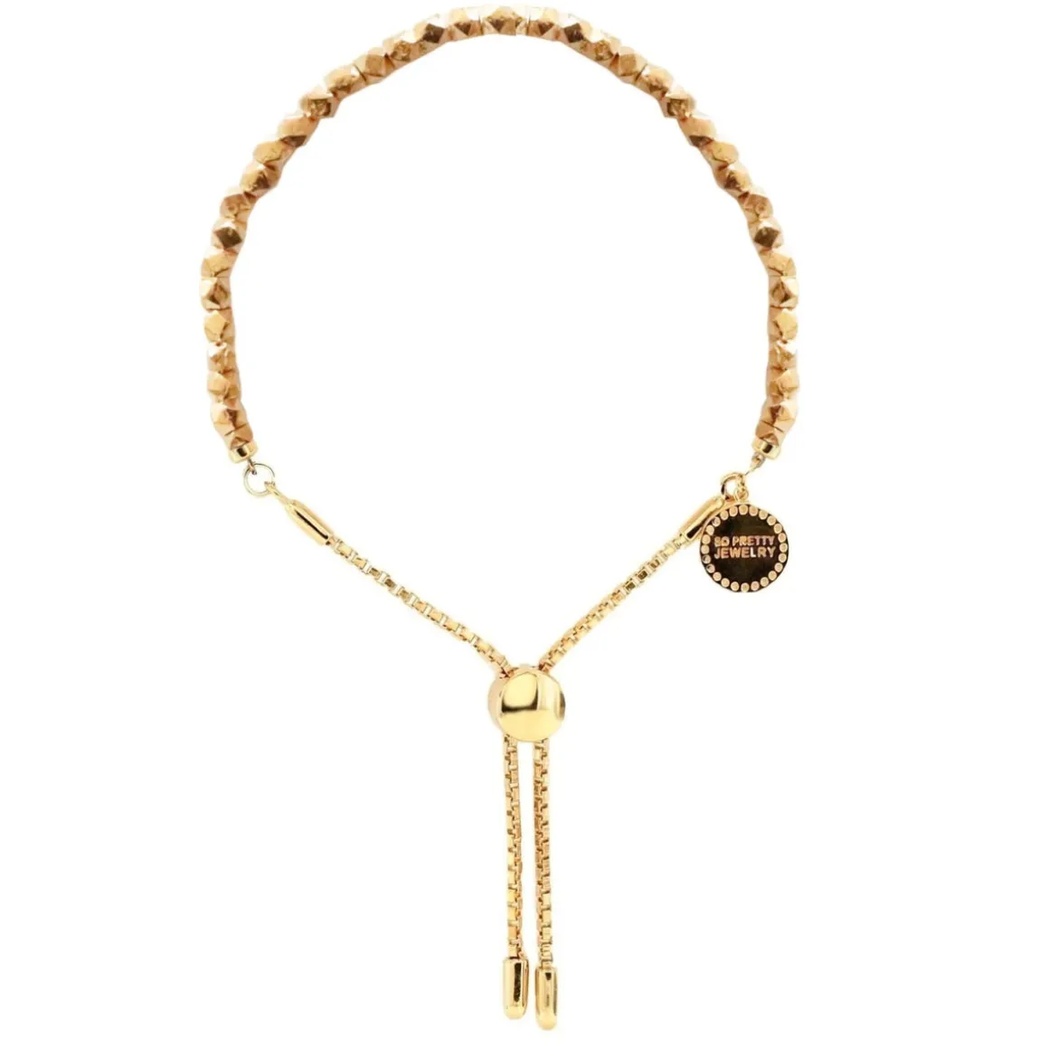 FEARLESS NUGGET ADJUSTABLE BRACELET - GOLD