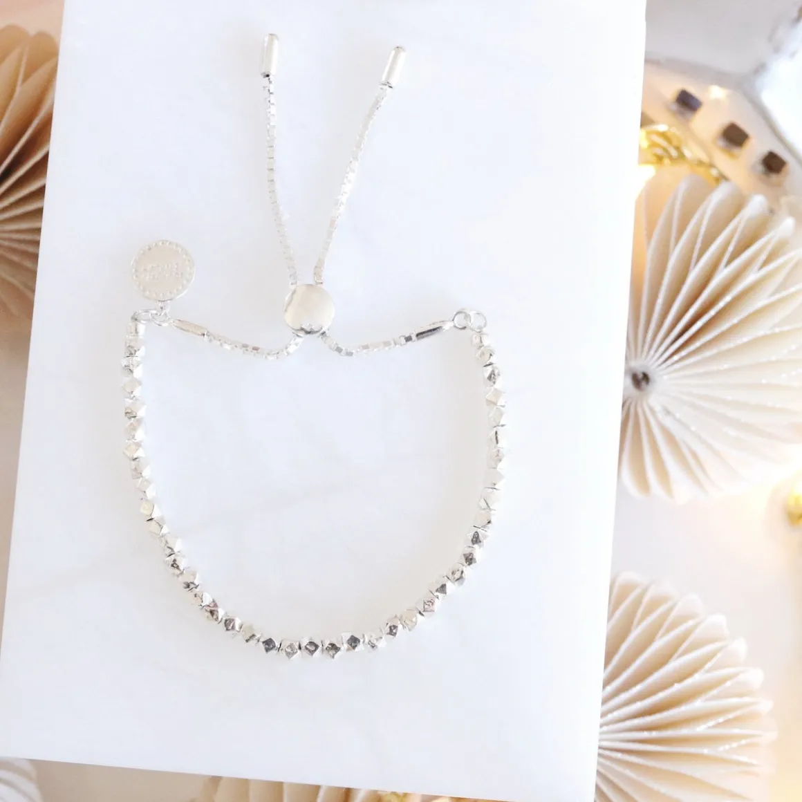 FEARLESS NUGGET ADJUSTABLE BRACELET - SILVER