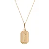 FRAICHE AUGUST BIRTH FLOWER NECKLACE - GLADIOLUS - GOLD