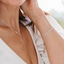 FRAICHE CABLE LINK BRACELET - SILVER