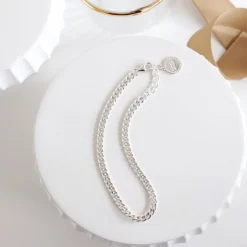 FRAICHE CABLE LINK BRACELET - SILVER