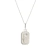 FRAICHE DECEMBER BIRTH FLOWER NECKLACE - NARCISSUS - SILVER