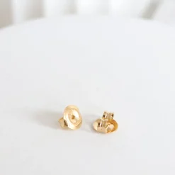 FRAICHE GLOBE STUDS - GOLD