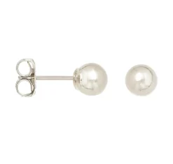 FRAICHE GLOBE STUDS - SILVER