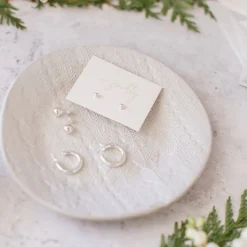 FRAICHE GLOBE STUDS - SILVER