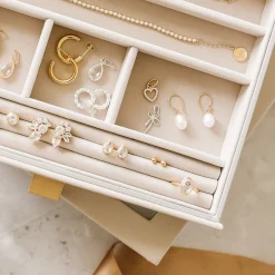 FRAICHE IRENE BAROQUE PEARL EARRINGS - GOLD