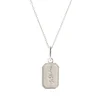 FRAICHE JULY BIRTH FLOWER NECKLACE - LARKSPUR - SILVER