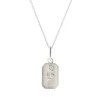 FRAICHE JUNE BIRTH FLOWER NECKLACE - ROSE - SILVER