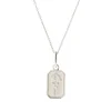 FRAICHE MAY BIRTH FLOWER NECKLACE - HAWTHORNE - SILVER