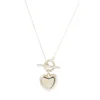 FRAICHE MINI SWEETHEART LOCKET NECKLACE - SILVER