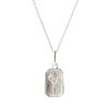 FRAICHE OCTOBER BIRTH FLOWER NECKLACE - COSMOS - SILVER