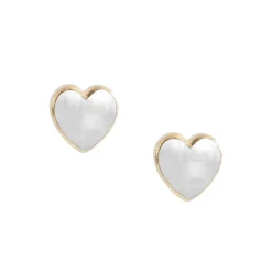 FRAICHE SWEETHEART STUDS - MOTHER OF PEARL & GOLD