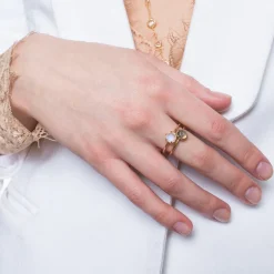 GRACE RING LABRADORITE & GOLD