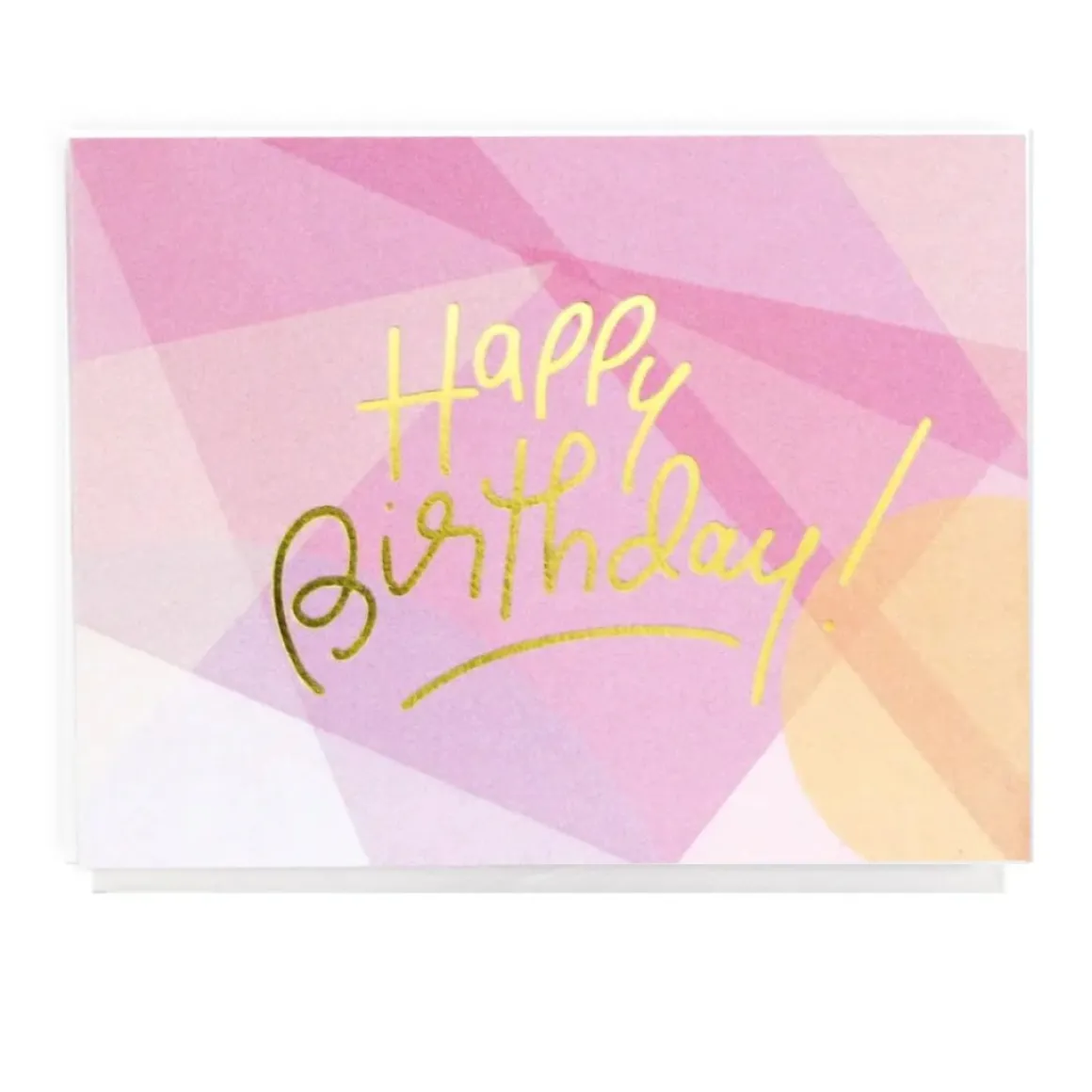 HAPPY BIRTHDAY PINK GREETING CARD