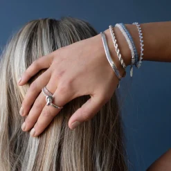 ICONIC ADJUSTABLE BRACELET - DENIM BLUE ONYX