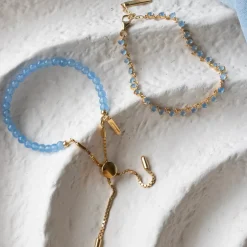 ICONIC ADJUSTABLE BRACELET - DENIM BLUE ONYX