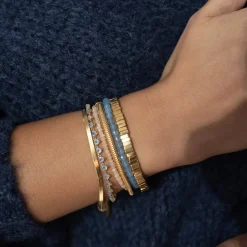 ICONIC ADJUSTABLE BRACELET - DENIM BLUE ONYX