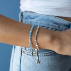 ICONIC ADJUSTABLE BRACELET - DENIM BLUE ONYX