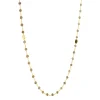 ICONIC LONG BEADED NECKLACE - CHAI MOONSTONE & GOLD 34"