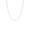 ICONIC MIDI BEADED NECKLACE - LABRADORITE & GOLD 24-25"