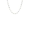 ICONIC SHORT BEADED NECKLACE - LABRADORITE & GOLD 16-20"