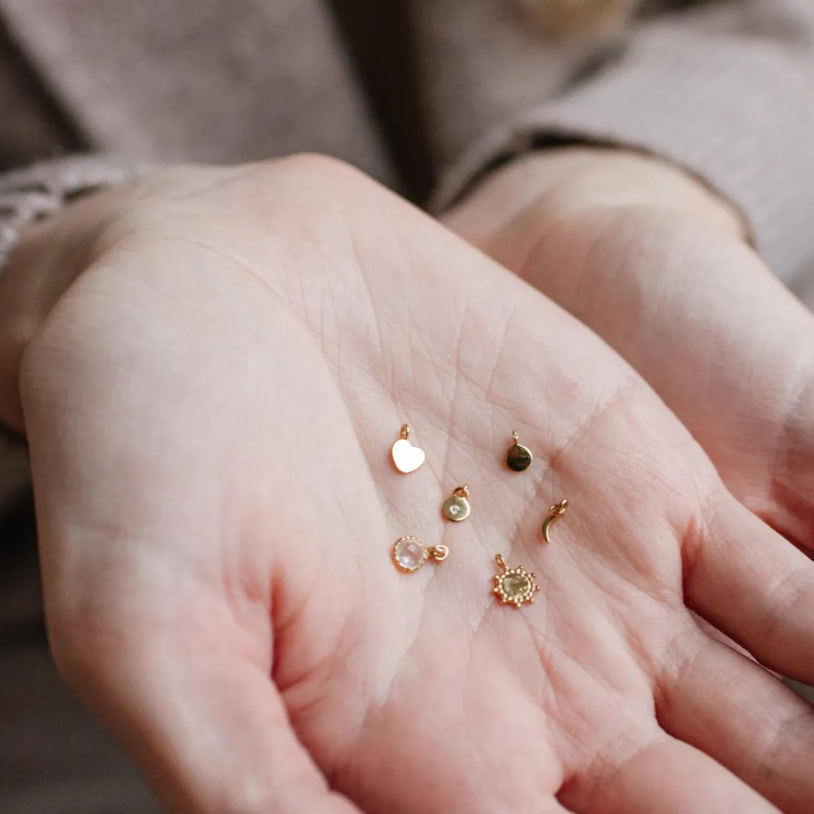 14K SOLID GOLD - BELIEVE SOLEIL NAMESAKE CHARM