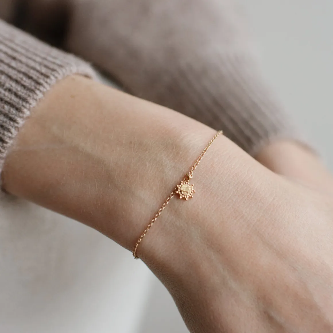 14K SOLID GOLD - BELIEVE SOLEIL NAMESAKE CHARM