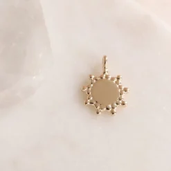 14K SOLID GOLD - BELIEVE SOLEIL NAMESAKE CHARM