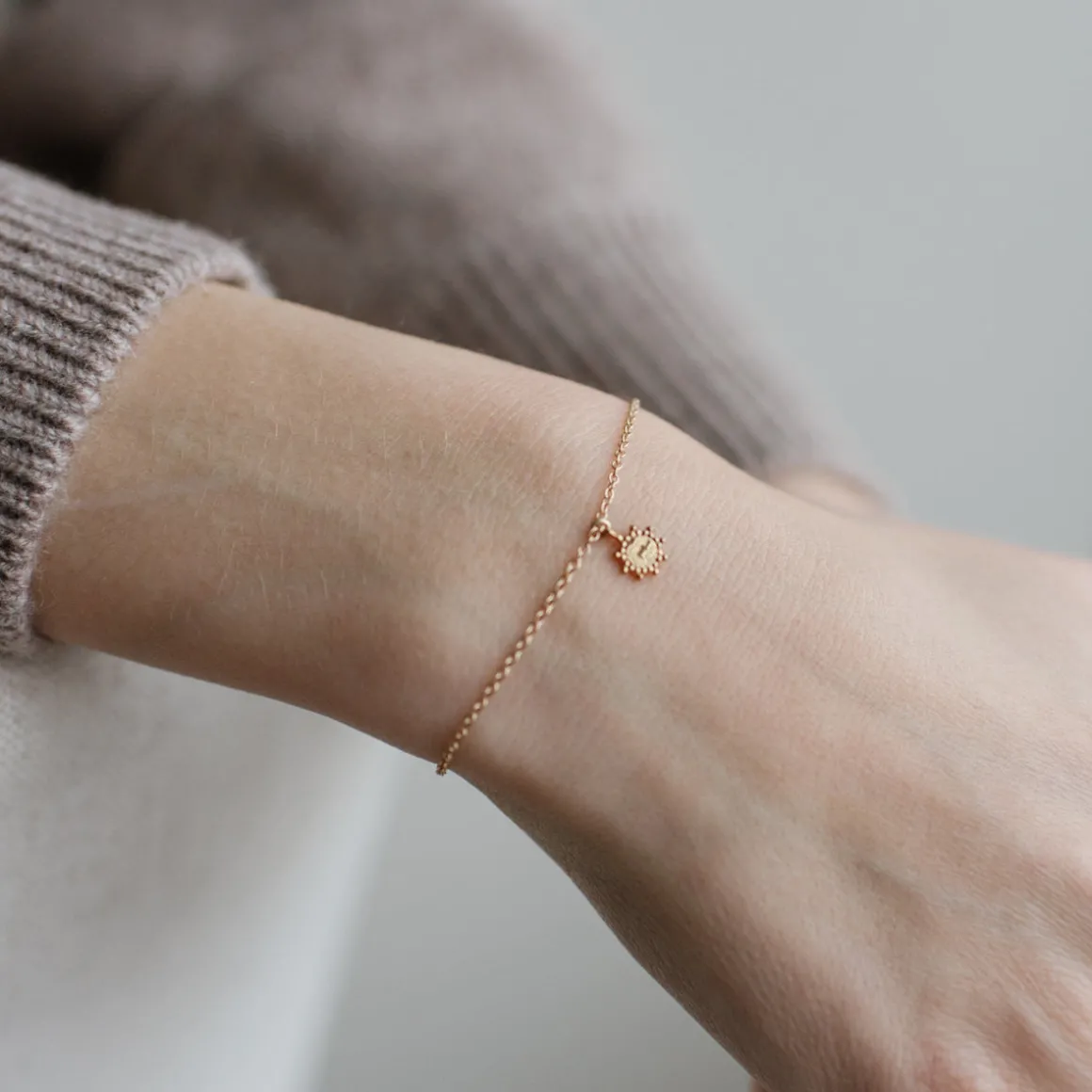 14K SOLID GOLD - BELIEVE SOLEIL NAMESAKE CHARM