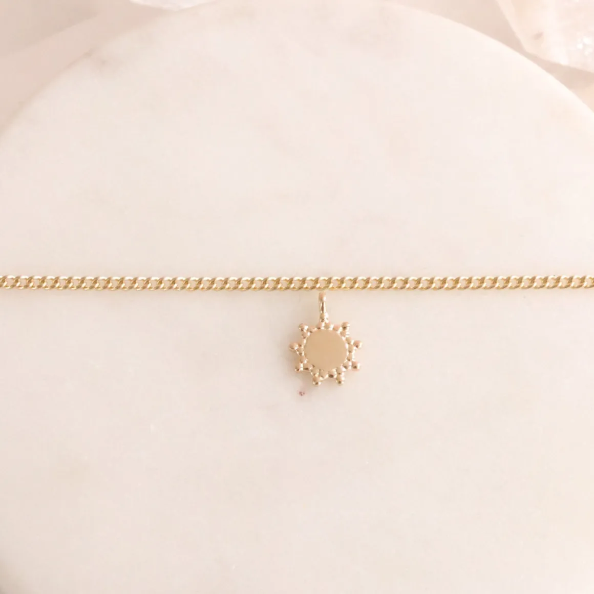 14K SOLID GOLD - BELIEVE SOLEIL NAMESAKE CHARM