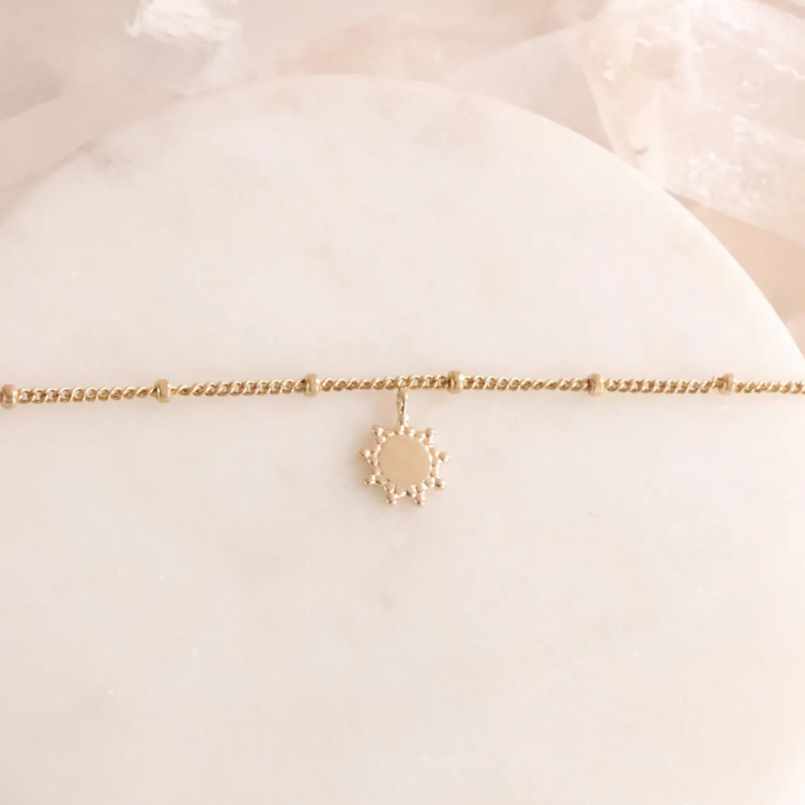 14K SOLID GOLD - BELIEVE SOLEIL NAMESAKE CHARM