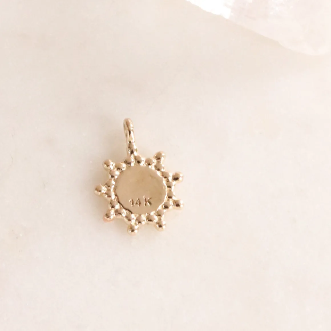 14K SOLID GOLD - BELIEVE SOLEIL NAMESAKE CHARM