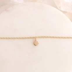 14K SOLID GOLD - POISE NAMESAKE DISK CHARM